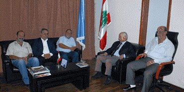 «المستقبل» ـ الجنوب يلتقي وفد «الديموقراطية» : أمن المخيمات وتحييد الفلسطينيين لبنانياً