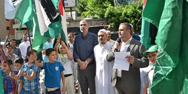 اعتصاماً تضامناً لحماس استنكاراً للاعتداءات الصهيونية على الأقصى في صيدا