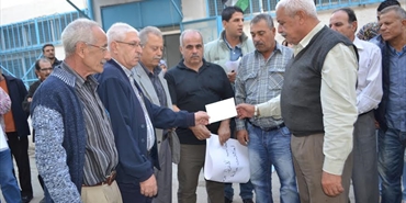 اعتصام للجبهة الديمقراطية احتجاجاً على برنامج العسر الشديد لقسم الشؤون الاجتماعية في الأونروا