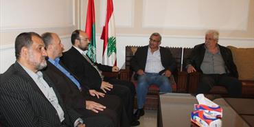 أسامة سعد التقى وفداً من حركة حماس ووفدا آخر من الجبهة الشعبية