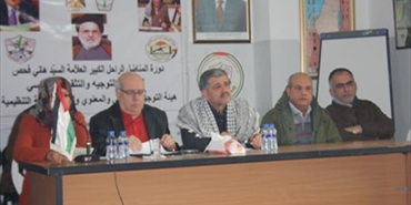 صقر ابو فخر يحاضر في مخيم البص في ذكرى انطلاقة حركة فتح