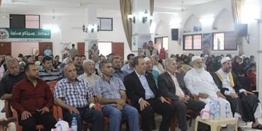 حماس تنظم لقاءا جماهيريا في مخيم الرشيدية إحياء لذكرى النبكة والإسراء والمعراج