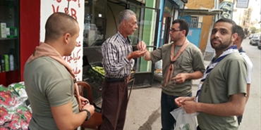 كشافة الإسراء_ مجموعة نابلس تنظم مسابقة في شوراع مخيم البرج الشمالي