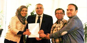 وفد من منظمي مؤتمر واقع ومستقبل الفلسطينيين زار سفير مصر