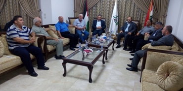 بركة يستقبل السفير الفلسطيني في لبنان ووفداً من فتح وأمل والجهاد الإسلامي