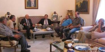 البزري التقى وفد الجبهة الديمقراطية: لوقفة عربية واحدة لردع العدو الاسرائيلي