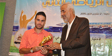 محمد قاسم أفضل لاعب فلسطيني في الدوري اللبناني لموسم 2014-2015