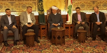 المفتي دريان مستقبلاً "الجهاد الإسلامي": لا قضية تعلو فوق قضية فلسطين