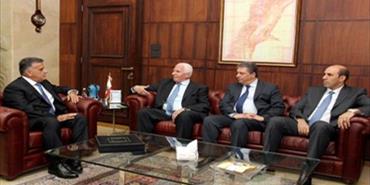 ابراهيم استقبل سفير فلسطين مع وفد وبحث معه في اوضاع المخيمات