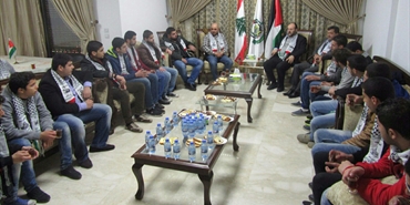 بركة يستقبل وفداً طلابياً فلسطينياً