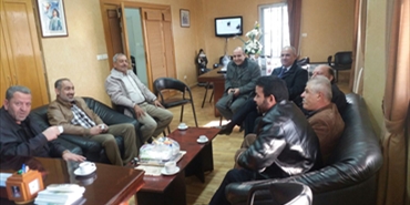 وفد من مخيم المية ومية يزور الدكتور نبيل السيقلي رئيس بلدية المية ومية