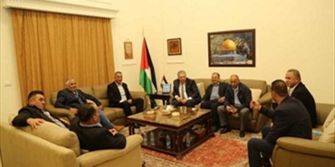 دبور استقبل وفد المكتب التنفيذي للجان الشعبية في رام الله ووفدي رجال أعمال وطلاب فلسطينيين