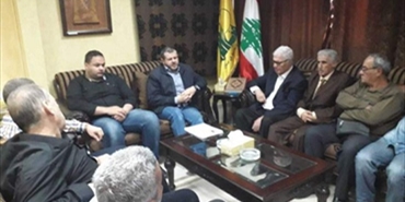 حزب الله إستقبل وفد اللجان الشعبية لقوى التحالف الوطني الفلسطيني والقوى الإسلامية