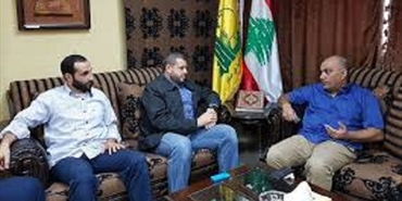 حزب الله عرض مع وفود فلسطينية للأمن في مخيمات صيدا