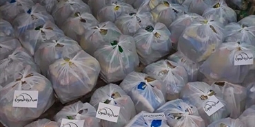 طيبون توزع حصصا تموينية في البرج الشمالي