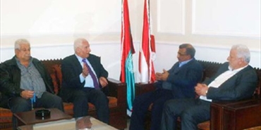 أسامة سعد مستقبلاً عزام الأحمد: الشعب الفلسطيني في لبنان هو أمانة في أعناقنا
