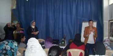 محاضرة حول دور التغذية السليمة بالعملية التنموية للإنسان في مخيم المية ومية