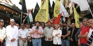 اعتصام فلسطيني تضامنا مع الاسرى في مخيم شاتيلا