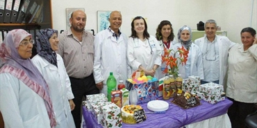 احتفال في عيادة البرج الشمالي للأونروا بمناسبة اليوم العالمي للممرض والممرضة