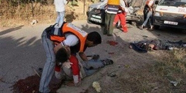 استشهاد فؤاد لوباني وأمين غنيم اثناء تشييع أحمد قاسم في مخيم نهر البارد
