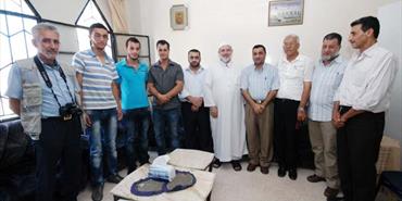الشيخ جمال خطاب يستقبل وفد منتدى الإعلاميين الفلسطينيين في لبنان (قلم)