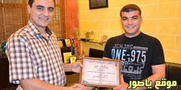 الزميل احمد محسن المراسل الاول في موقع يا صور في شهر تشرين الاول