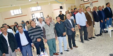 الجبهة الديمقراطية تنظم لقاءا شعبيا تضامنيا في مخيم البص