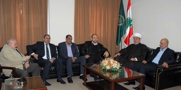 الدكتور بسام حمود يلتقي وفد حركة حماس وتباحثا الأوضاع العامة على الصعيدين اللبناني والفلسطيني