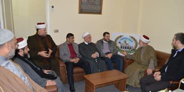 مجلس علماء فلسطين يستقبل حزب الله مهنئا بالمولد ومؤكدا على الوحدة الاسلامية
