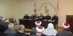 المؤتمر الصحفي للهيئة الدائمة لنصرة الأقصى وفلسطين‎