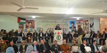 مهرجان سياسي حاشد لجبهة التحرير الفلسطينية بالذكرى السنوية لاستشهاد امينها العام ابو العباس في صور