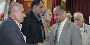 حركة حماس في عين الحلوة تقبلت التعازي بوفاة النائب في المجلس التشريعي ام نضال فرحات