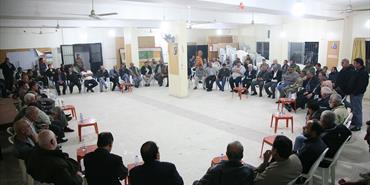 اجتماع الفصائل الفلسطينية واهالي الفقيد عماد قاسم 