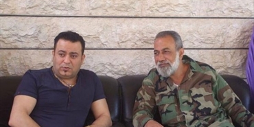 اللواء منير المقدح يستقبل المطرب الفلسطيني رامي الجنة في عين الحلوة