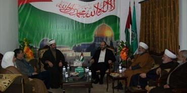 حماس تستقبل جبهة العمل الاسلامي في لبنان تأكيد على الوحدة ومنع الفتنة المذهبية