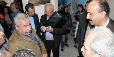 امين سر حركة فتح على راس وفد من قيادة المنطقة يزور جرحى انفجار مخيم نهر البارد