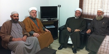 رابطة علماء فلسطين تزور الشيخ عبد الله الحلاق‎