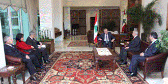 سليمان يعرض العلاقات اللبنانية ـ الفلسطينية مع زكي