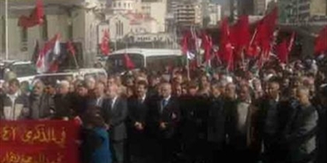 «الديمقراطية» نظمت مسيرة إلى وسط بيروت دعماً لإقرار الحقوق الإنسانية للفلسطينيين في لبنان