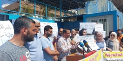 اعتصام تحذيري لـ«اتحاد المعلمين الفلسطينيين» أمام مقر «الأونروا» في بيروت