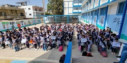 إضراب شامل في مدرسة فلسطين بصور احتجاجًا على اعتداءات طالت معلمين