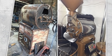 نادر خليفة.. لاجئ في مخيم عين الحلوة يصنع بنفسه آلة لتحميص القهوة ويفتح خط إنتاجه الخاص