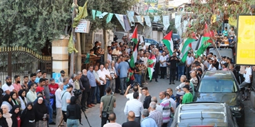 اعتصام جماهيري حاشد في مخيم برج الشمالي استنكاراً للعدوان الإسرائيلي على قطاع غزة