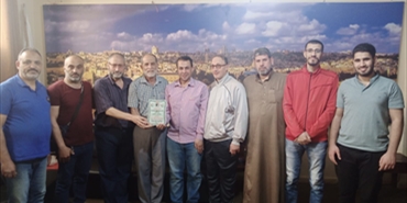 حماس تستقبل رابطة أهالي عمقا في مخيم نهر البارد