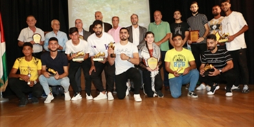 «المؤسسة الفلسطينية للشباب والرياضة» تكرّم أبطال الرياضة الفلسطينية في لبنان