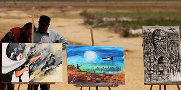 فنانو غزة.. أنامل ذهبية ترسم "طريق العودة"
