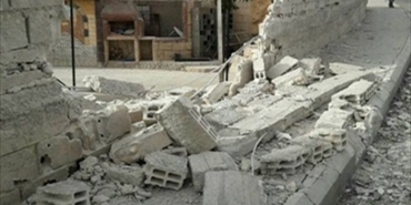 سقوط قذيفة هاون على مخيم جرمانا