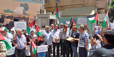 اعتصام أمام الصليب الأحمر الدولي للمطالبة بتحرير الأسرى والمعتقلين الفلسطينيين في سجون الاحتلال