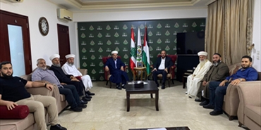 ممثل حماس يستقبل وفدا من هيئة علماء فلسطين فرع لبنان ويستعرض آخر تطورات معركة طوفان الأقصى