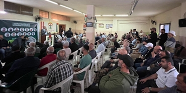 مخيم البداوي يقيم مجلس تبريكات لشهداء مجزرة عين الحلوة